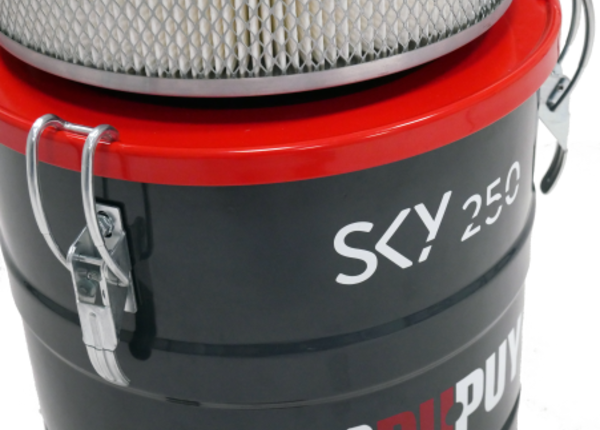 Close-up SKY 250 olienevel afzuiging van Dupuy